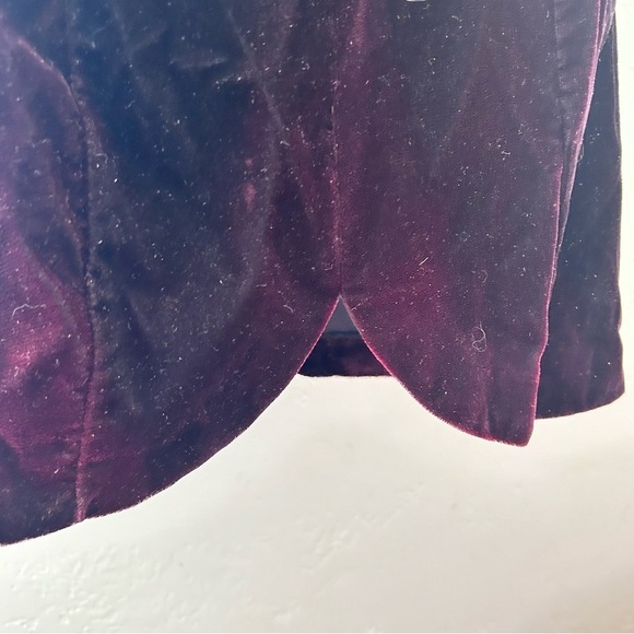 RAMPAGE Vtg 90s Y2K Oxblood Velvet Whimsigoth Halter Mini Dress Size 11 M - Picture 8 of 11